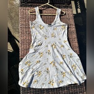 Rue+ White Floral Sleeveless Dress